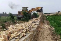 تخریب ۱۸۵ مورد ساخت‌وساز غیرمجاز در روستای سعیدآباد