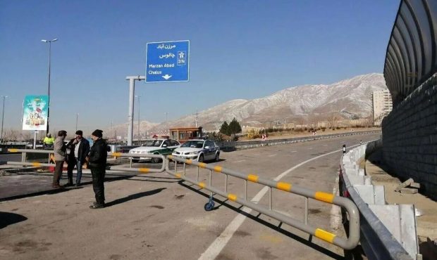 جاده چالوس از یکشنبه بسته می‌شود